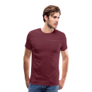 Männer Premium T-Shirt Brustlogo Gardinenhaus24 Männer Premium T-Shirt | Spreadshirt 812 - Bordeauxrot meliert (5XL)