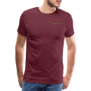 Männer Premium T-Shirt Brustlogo Gardinenhaus24 Männer Premium T-Shirt | Spreadshirt 812 - Bordeauxrot meliert (5XL)